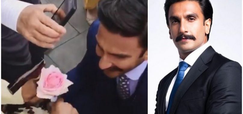 Ranveer Singh Gives An Elderly Woman A Rose, And The Reaction Is Slaying The Internet