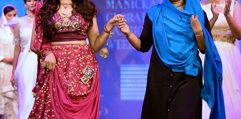 Shaila Manaf exemplified the feminine beauty at Manickath Global Fashion Week