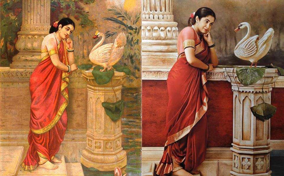 Venkat Raman recreates Ravi Varma’s Paintings with Celebrities