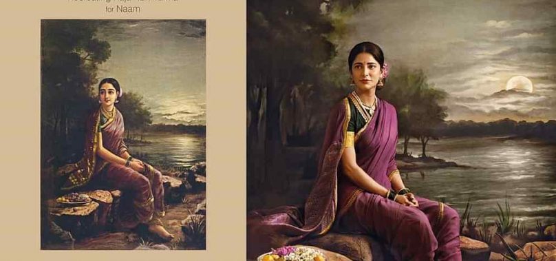 Venkat Raman recreates Ravi Varma’s Paintings with Celebrities