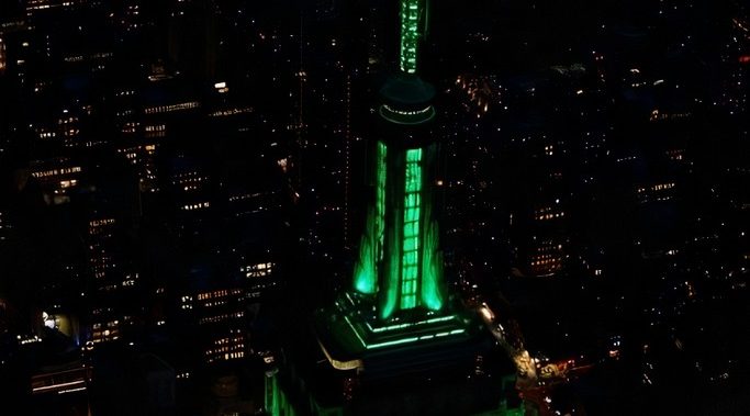 Empire State Building to Shine Green