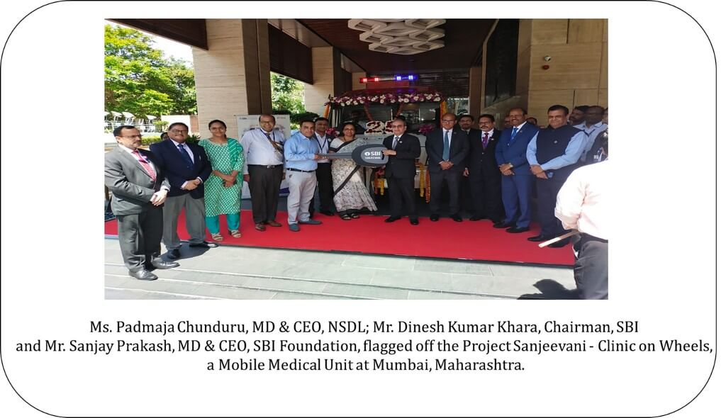 NSDL flags off Project Sanjeevani - Clinic on Wheels