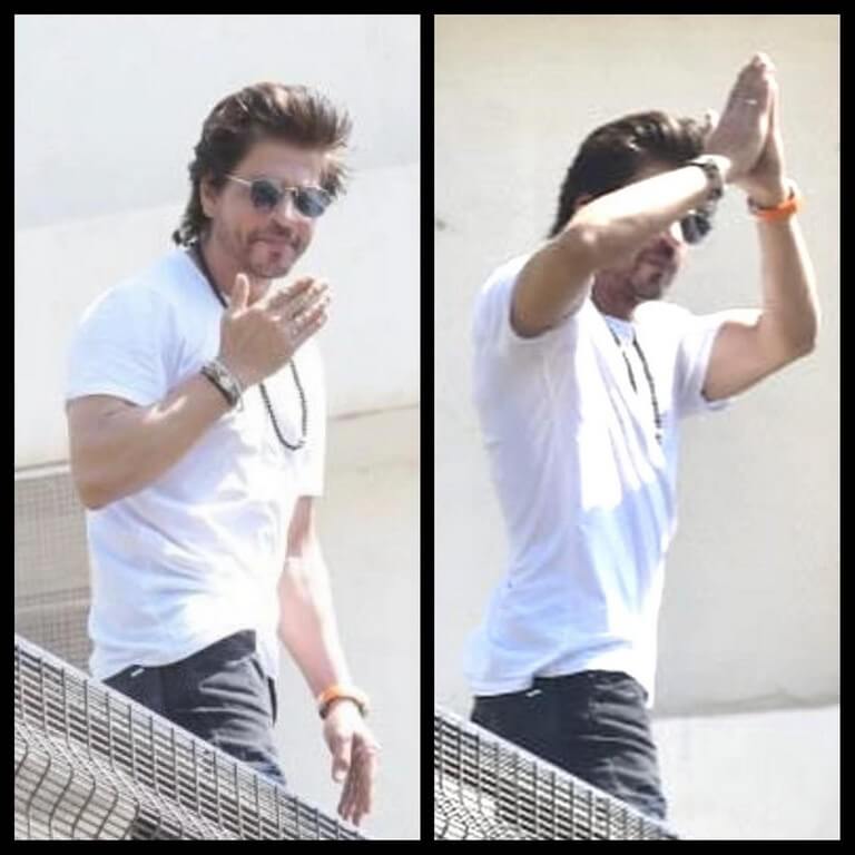 Shah Rukh Khan gift his fans a stunning Eidi from his balcony!