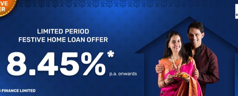 Bajaj Housing Finance offers Festive Home Loans at Interest Rates starting at 8.45% p.a.