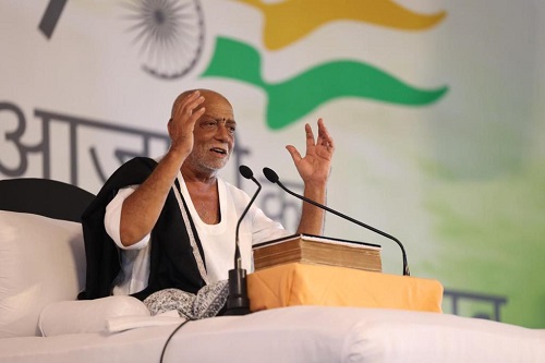 Morari Bapu Names Ram Katha in Delhi “Manas Bharat”