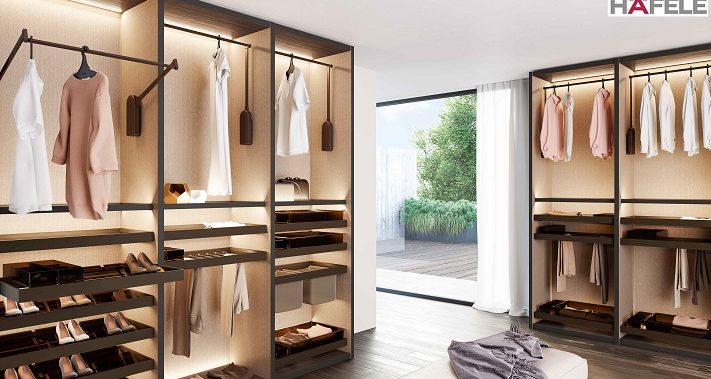 Hafele’s Motorized Wardrobe Lift System