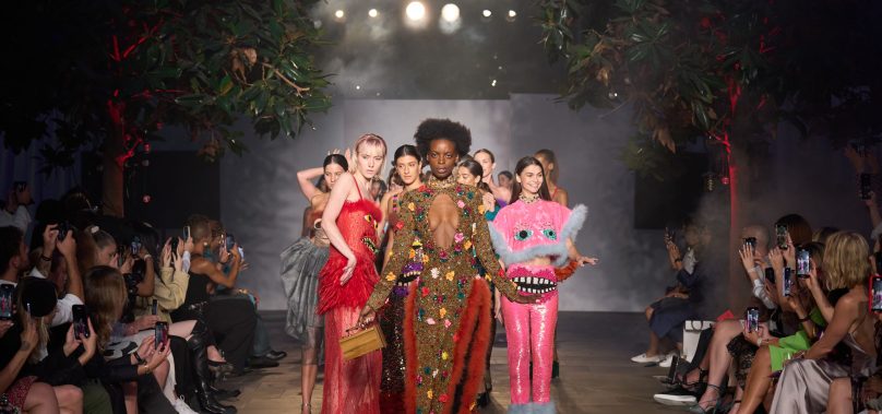 Designers From Around The World Launch Collections At Emerge SS24 Evening Show In London Fashion Week