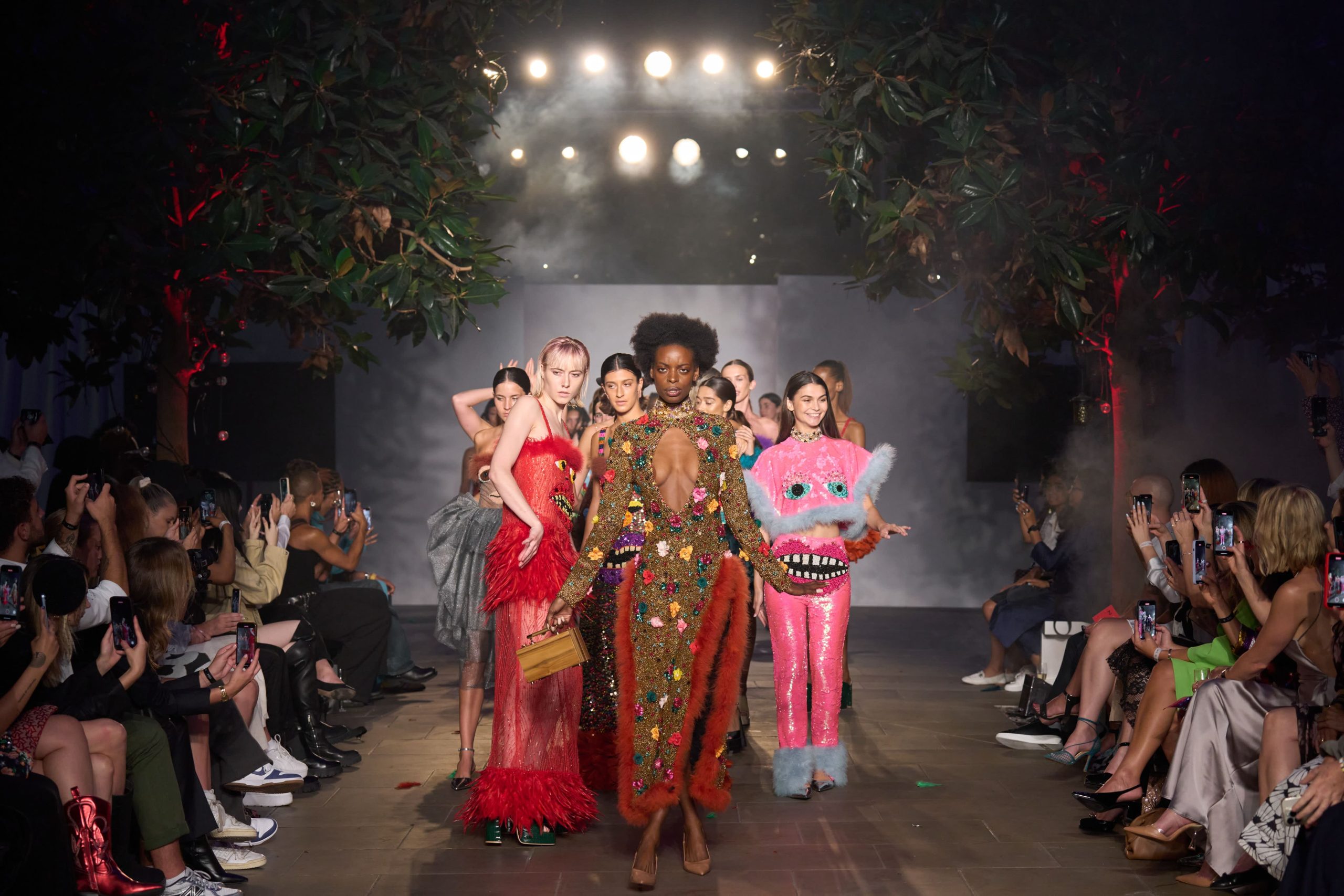Designers From Around The World Launch Collections At Emerge SS24 Evening Show In London Fashion Week