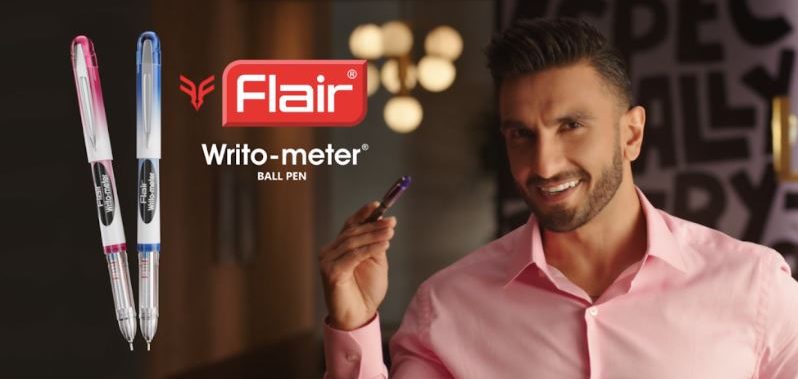 Superstar Ranveer Singh, Leveraging Flair Writing Industries Limited Latest Campaign “Bas Flair aur Kuch nahi”, as the Brand Ambassador of “Flair”