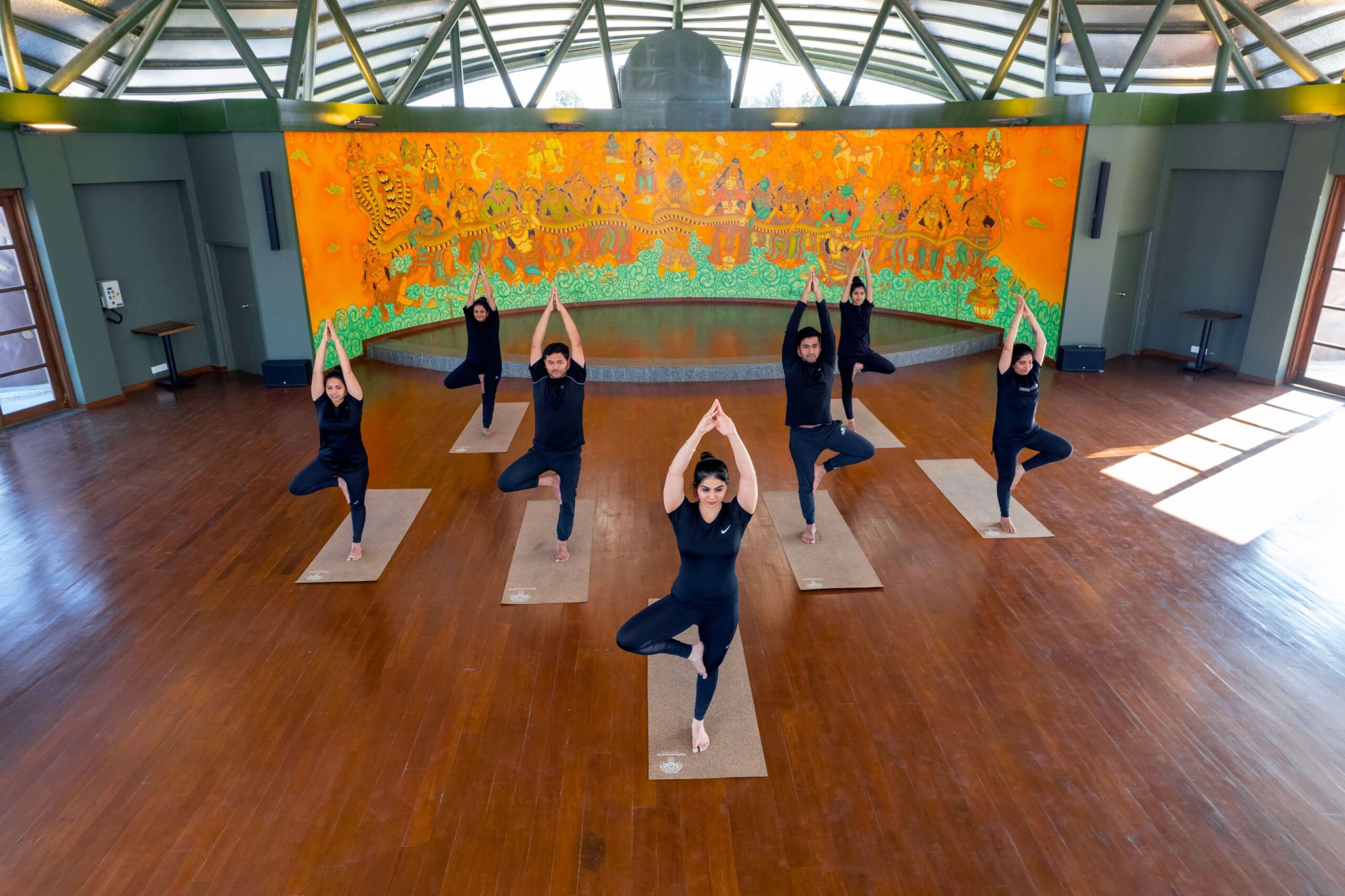 Yoga hall at Kshemavana (1)