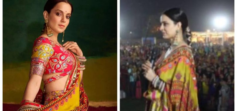 Kangana enjoys garba night in Ahmedabad