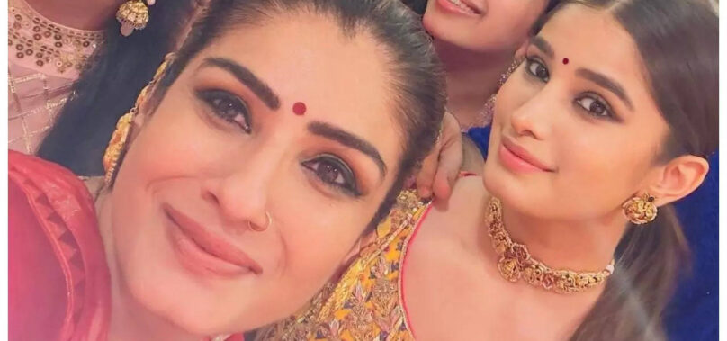 Raveena celebrates Ashtami with Rasha and Sara