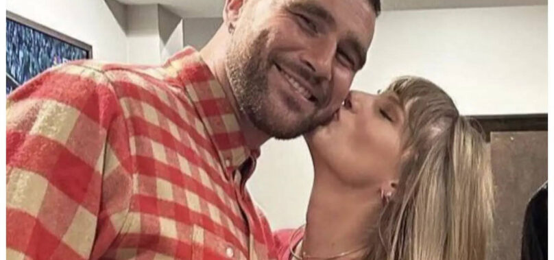 Taylor Swift KISSES Travis Kelce in new pics