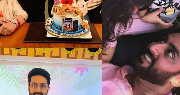 Ash’s adorable pics with Aaradhya, Abhishek