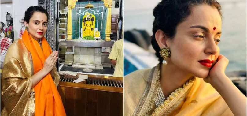 Kangana seeks solace in the Dwarkadhish Temple