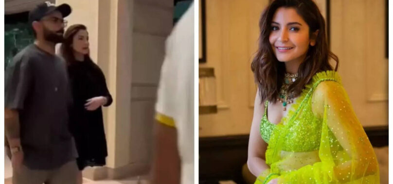 Anushka Sharma clicked flaunting a baby bump