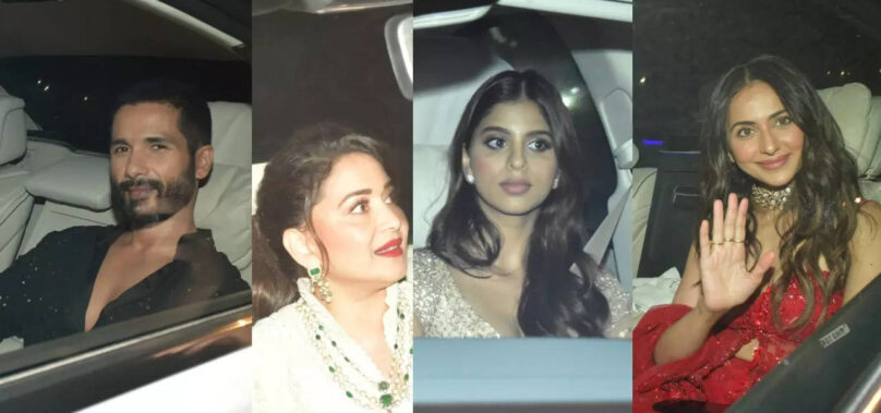 Madhuri, Suhana, Shahid: Celebs at a Diwali party