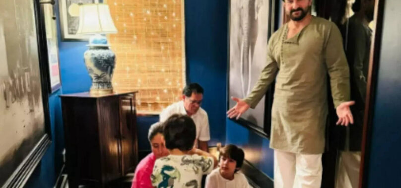 Kareena-Taimur-Jeh’s hilarious Rangoli attempt