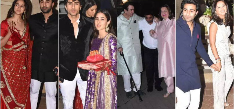 The Kapoor clan arrives for Bebo’s Diwali bash