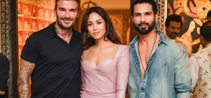 Shahid-Mira pose with David Bekham: PIC