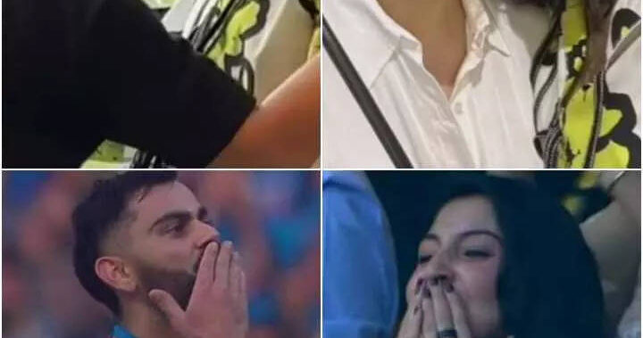 Pics of Anushka from World Cup semifinal