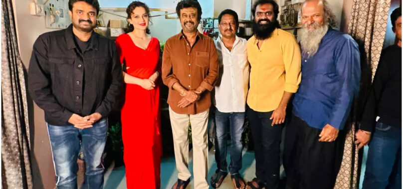 Rajinikanth surprises Kangana, Madhavan on sets