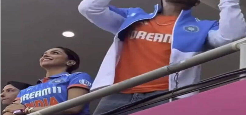 Ranveer-Deepika enjoy the IND vs AUS WC Final