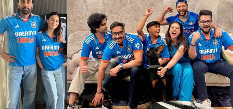 Celebs cheer for India in Team India jerseys!