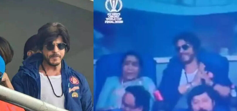 SRK holds Asha Bhonsle’s tea cup at WC final