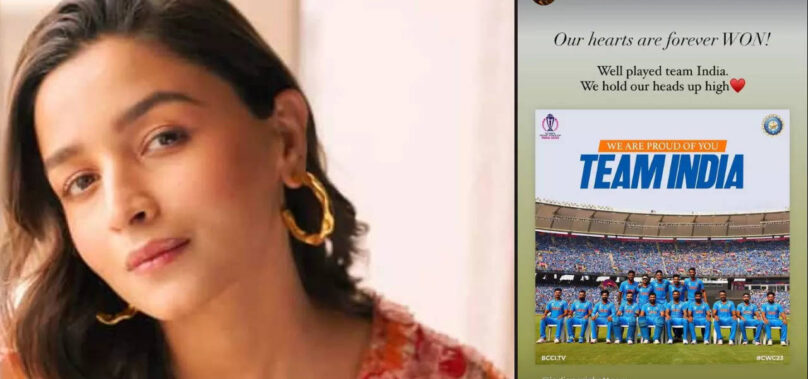 World Cup 2023: Alia Bhatt applauds Team India