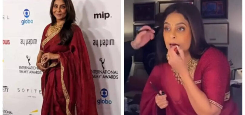 Shefali rocks a saree at International Emmys