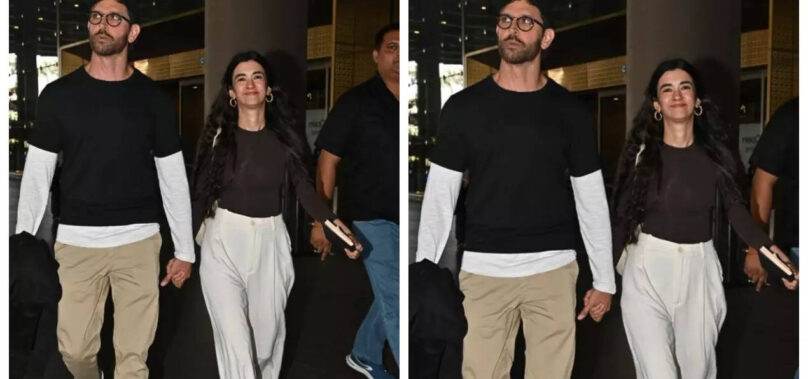 Hrithik-Saba walk hand-in-hand at airport