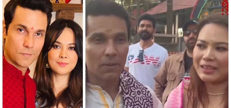 Randeep-Lin visit a temple in Imphal – Video