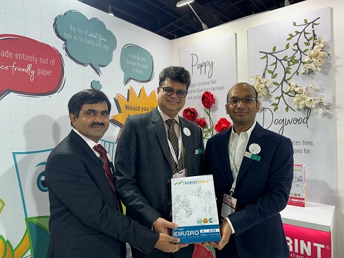 Trident Group Exhibits Latest Design of Notebooks and Relaunches Enviro Copier in 65 GSM Paper at Paperex’23