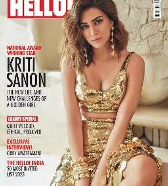 Kriti Sanon Radiates Golden Glamour on the Cover of HELLO! India’s December Issue