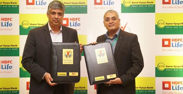 HDFC Life Enters into a Corporate Agency Tie-up with Karur Vysya Bank (KVB) to Offer Life Insurance Solutions to its Customers