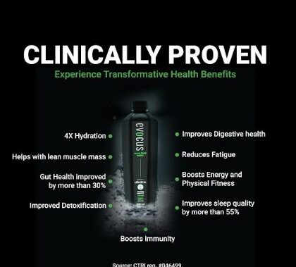 Benefits of Evocus Black Alkaline Water are Now Clinically Proven