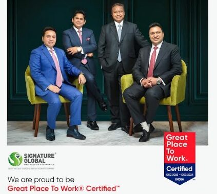 Signature Global is Now Great Place To Work Certified