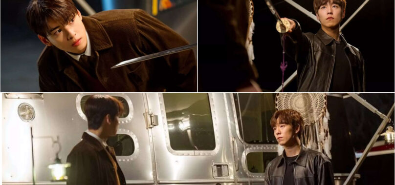 Hyun Woo wields sword against Eun Woo