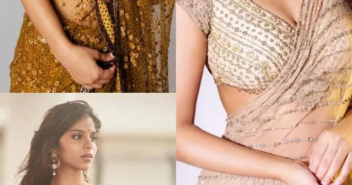 Suhana is a sight to behold in sarees