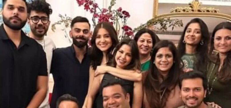 Abhishek Upmanyu spotted at Virat-Anushka party