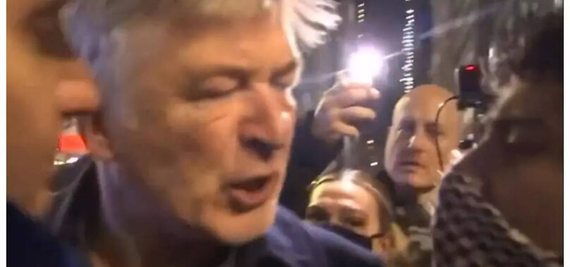 Alec Baldwin confronted by Pro-Palestine group