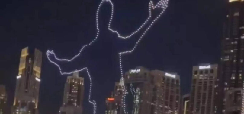 Drone show lights up Dubai with SRK’s pose