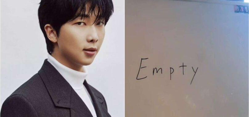 BTS fans sad at RM’s ’empty’ workout board