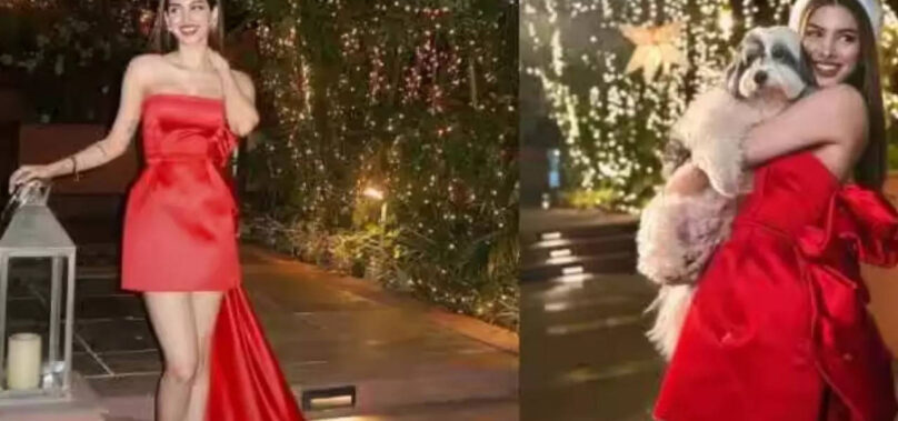 Christmas 2023: Khushi sizzles in red outfit