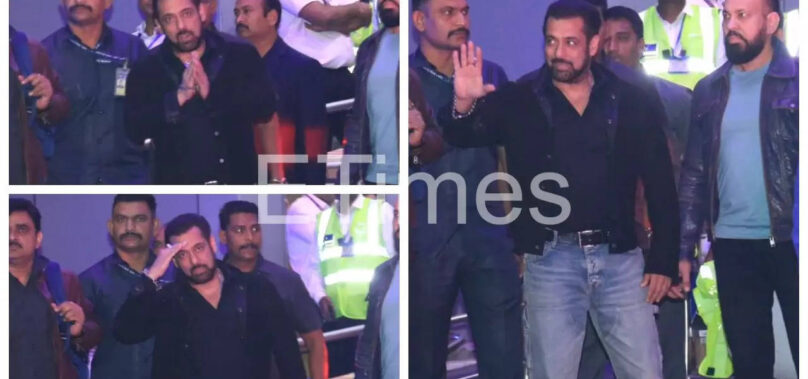 Fans welcome Salman at Galaxy on his birthday