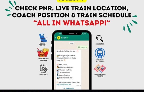 Check PNR Status, Live Train Location, Coach Position and Train Schedule: All in One Place-WhatsApp