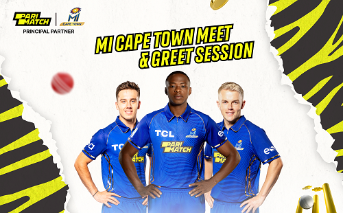 Parimatch Hosts Exclusive Meet & Greet with MI Cape Town Cricket Stars