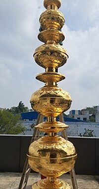 Chennai Based Smart Creations Installs the First Gold Plated Kalasam at Amawa Ram Mandir in Ayodhya