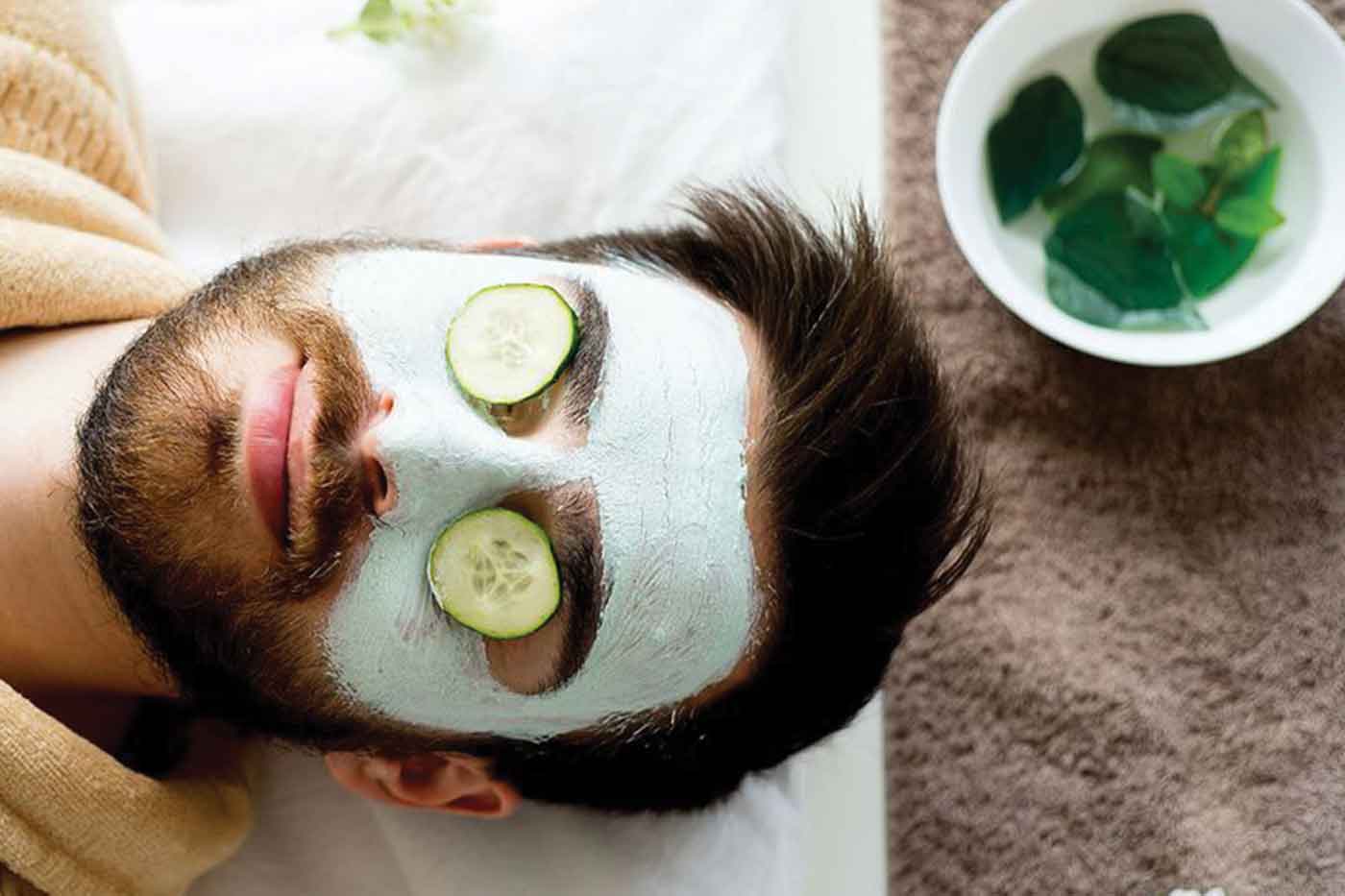 Male grooming Beauty trends for men include skin care and styling